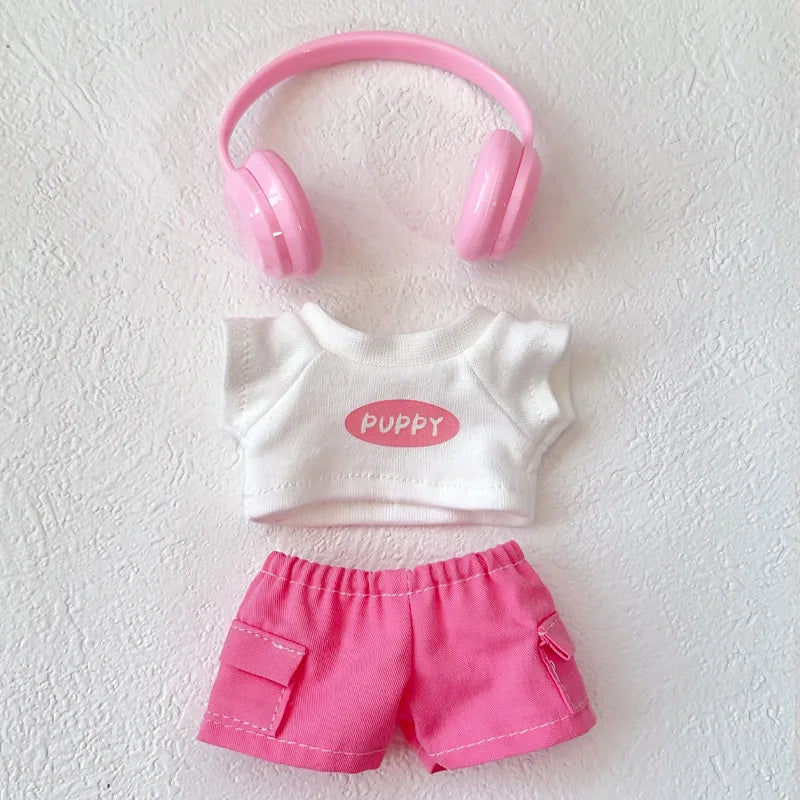 【No doll】17cmラブブ用かわいいデコレーション小さな服 v1/v2/v3 ベビー服 クールセーター ラブブアクセサリーとして着せられるドール用