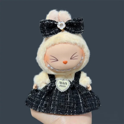 17cm用Labubu V1 V2 V3ぬいぐるみスカート - DIY服アクセサリーにぴったりのかわいいスカートセットギフト