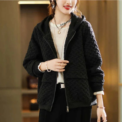 New Autumn Winter Women's Jackets Hooded Jacket Cardigan Coats Luxury Designer Wear Korean Fashion Tops Loose