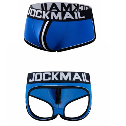 Men's Panties Jockstraps Men Underwear Gay Thong Man Boxer Shorts Underpants Slip Sexy Cotton Pouch Cuecas Gay Thongs G String