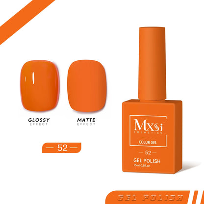 Mxsi 15ml ジェルネイルポリッシュ ネオンブラウン ロイヤルブルー レッドグリーン パスタルヌード ネイルアートワニス ジェルラッカー トップコート UVジェルネイル 未セット