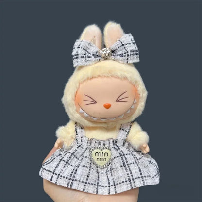 17cm用Labubu V1 V2 V3ぬいぐるみスカート - DIY服アクセサリーにぴったりのかわいいスカートセットギフト