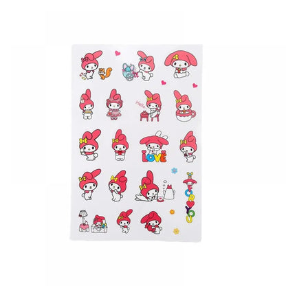Miniso kawaii kuromi sticker small pattern creative cute cartoon decoration water cup sticker planner account kuromi sticker