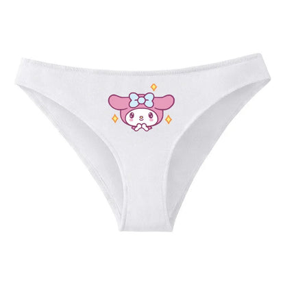 Hello Kitty Pure Cotton Triangle Pants Child Kawaii Pattern Underpants Kuromi Black White Daily Clothes Shorts Birthday Gift