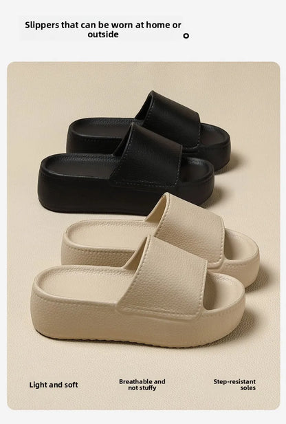 Women's Slippers for Summer Outdoor Wear, Non-slip, Thick-soled To Make You Look Taller, Cool Slippers for Home and Indoor Use