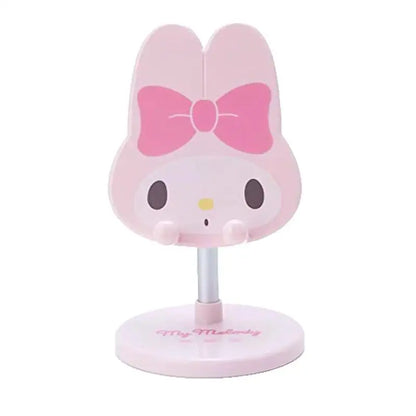 New Sanrio Mobile Phone Stand Japanese Kawaii Melody Kuromi Telescopic Support Stand Cartoon Anime Home Daily Necessities