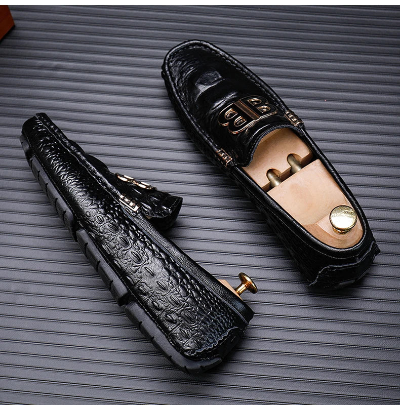 Loafers Men Men's Moccasins Slip-ons Casual Leather Luxury Shoes Designer Fashion Mocassin Homme Mocasines Hombre Autumn Loafer