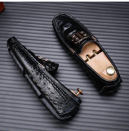 Loafers Men Men's Moccasins Slip-ons Casual Leather Luxury Shoes Designer Fashion Mocassin Homme Mocasines Hombre Autumn Loafer