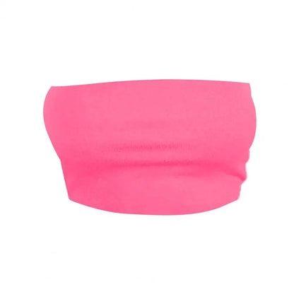 Summer Sexy Chest Wrap Crop Top Off Shoulder Sleeveless Exposed Navel Tube Top Female Clothing