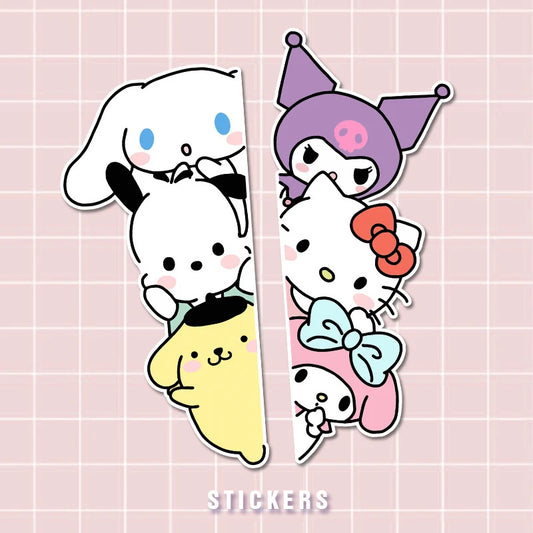Sanrio Hello Kitty Car Sticker Car Handle Protective Film 3D Cute Car Door Stickers Waterproof Vinyl Decal Car Accessories Decor