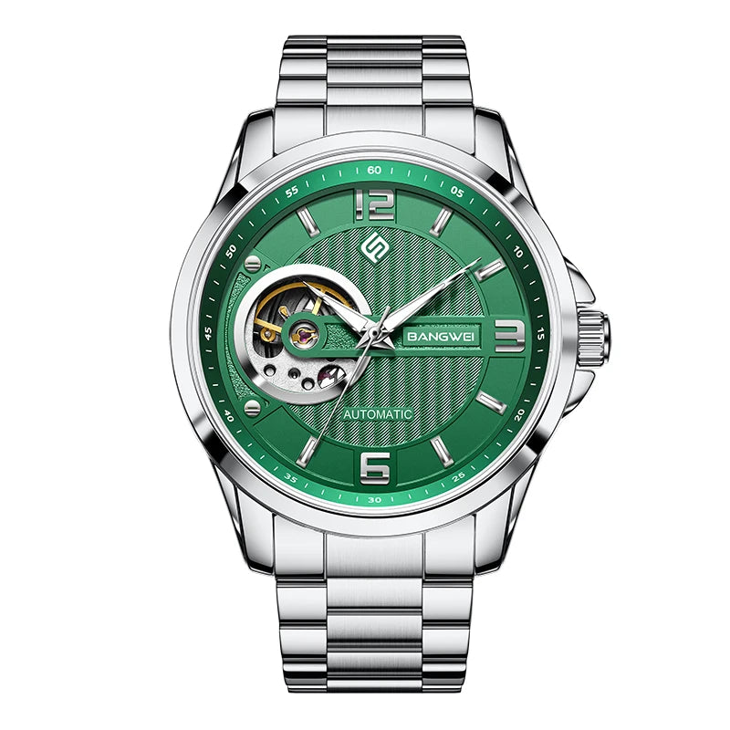 BANGWEI 2025 New Automatic Watches For Men Fashion LIGE Mechanical Mens Watch Waterproof Tourbillon Wristwatches Reloj Hombre