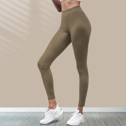 Women's Super Soft Leggings High Elasticity No See Through Workout Yoga Running Athletic Push Up Gym Long Fitness Leggings