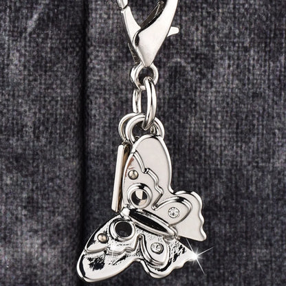 Fashion Bear Cherry Letter C Flower Keychains For Women Metal Y2K Exquisite Bag Pendant Car Key Ring Jewelry Gift Accessories