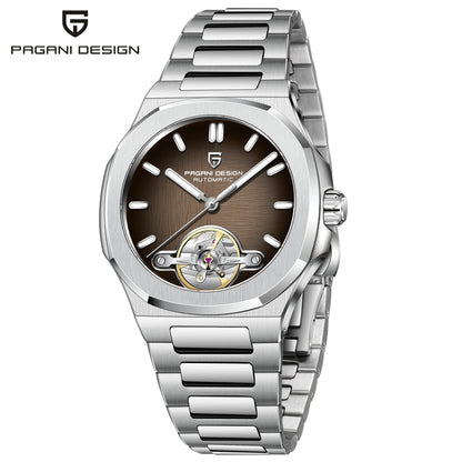 PAGANI DESIGN 2025 New Skeleton Tourbillon Men's Mechanical Watches Top Luxury Automatic Watch For Men Sporty elegant Wristwatch