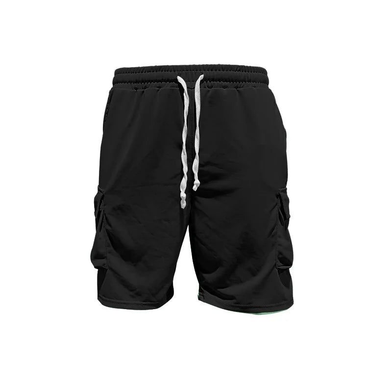New men's casual sportswear set in 2025, including a stylish T-shirt and a pair of work-style shorts deportes entretenimiento