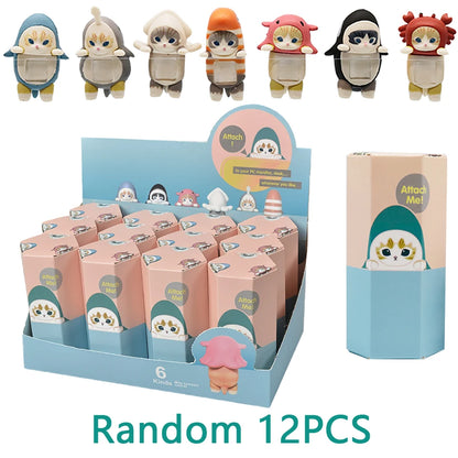 Smiski Blind Box Series Anime Cartoon Collection Cute Figures Ornaments Doll Children Christmas Surprise Box Decoration Kid Gift