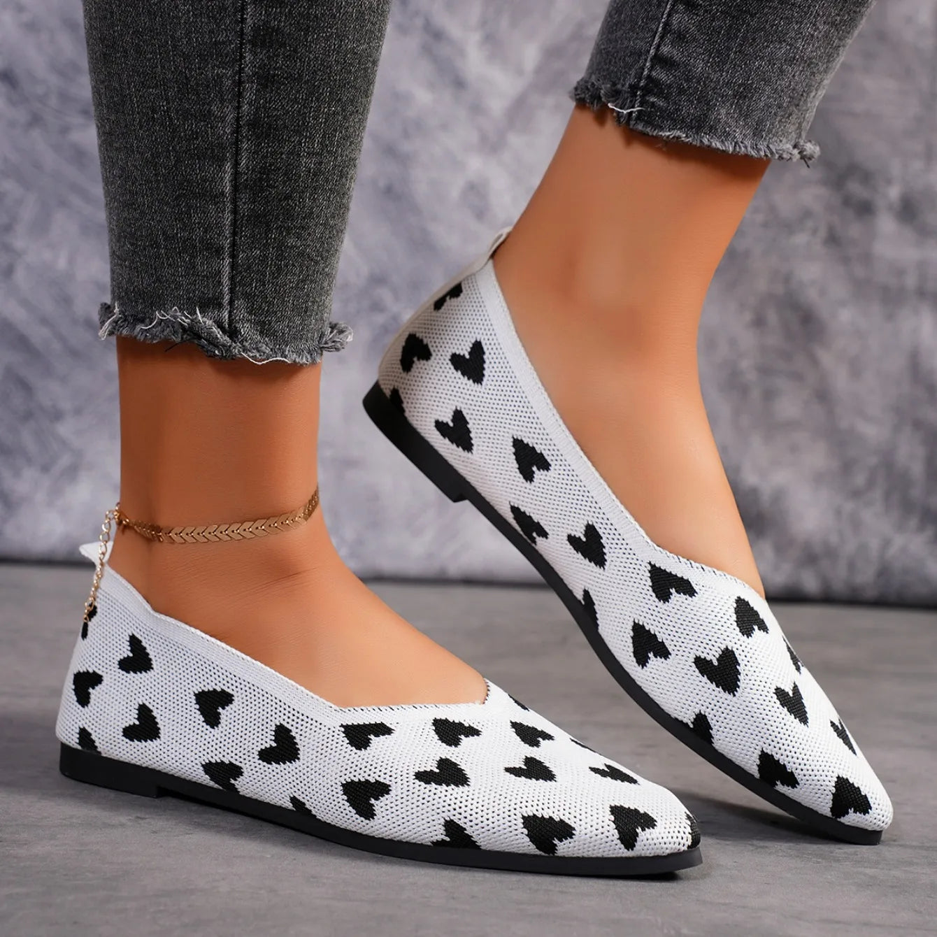 Women Flats 2024 New Spring Ballet Fashion Pointed Single Shoes Soft Sole Flying Woven Flat Shoes for Women Zapatos De Mujer