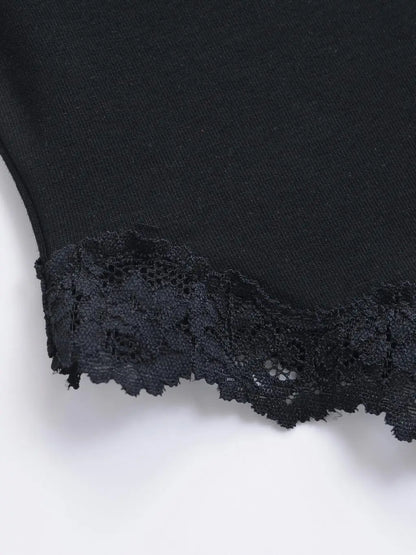 Sexy Bodysuit Tops For Women 2025 Summer Y2k Clothes Lace Panel BodySuits Women Solid Color Cami Bodysuit Backless Lace Top Pink