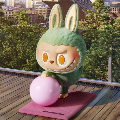POP MART LABUBU THE MONSTERS Lazy Yoga Series Blind Box Toys Kawaii Anime Action Figure Caixa Caja Mystery Box Dolls Girls Gift