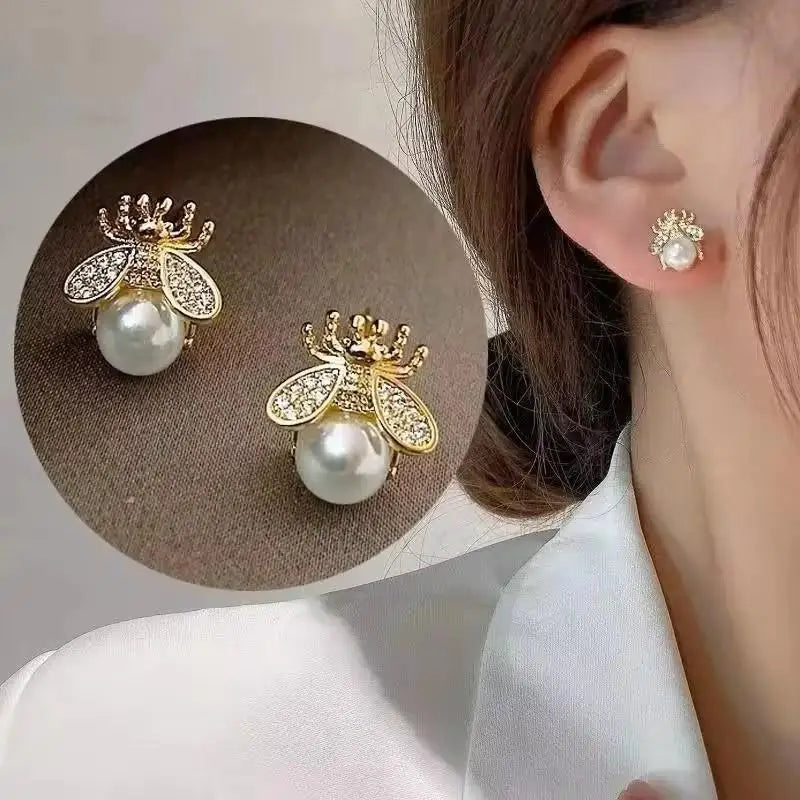 925 Silver Needle Korean Fashion Big Crystal Heart Earrings For Women Jewelry 2025 Trending New Luxury Women's Zircon Earrings