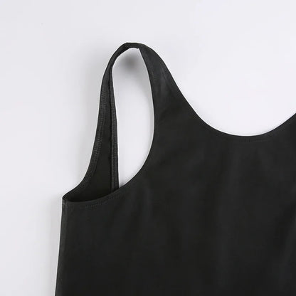 Solid Color Outer Waistband Vest Women's Cross-border Sleeveless Slim-fit New Fashion Top Women