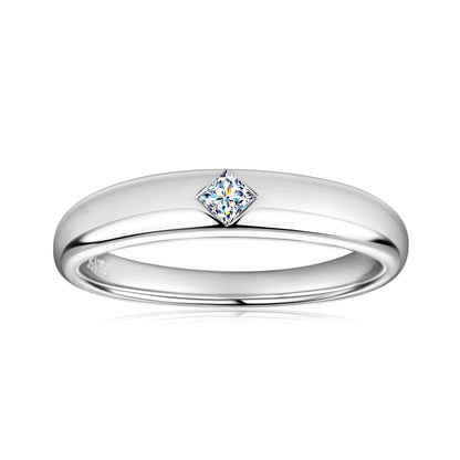 Ehhai GRA Certified Princess Cut Moissanite Ring for Women 925 Sterling Silver Engagement Promise Wedding Band Fine Jewelry Gift