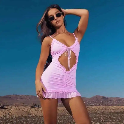 Giyu Sexy Evening Club Party Dresses Women 2025 Summer Sleeveless Backless Hollow Out Maxi Long Dress Elegant Bodycon White Robe