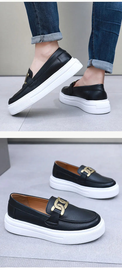 Black Loafers Shoes For Men Luxury Slip-on Shoes Men Unisex Breathable Casual Leather Shoes Man Driving Shoes Zapatos Hombre