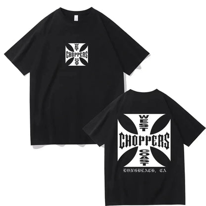 Summer Fashion T Shirt Women Men West Coast Choppers Print T-Shirt Casual Short Sleeve O-Neck Tshirt Vintage Clothing Tee