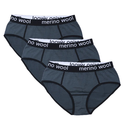 Women's 100% Merino Wool Bikini Brief Merino Underwear Lightweight Briefs Women Sports Active Panties Soft Breathable Anti-Odor