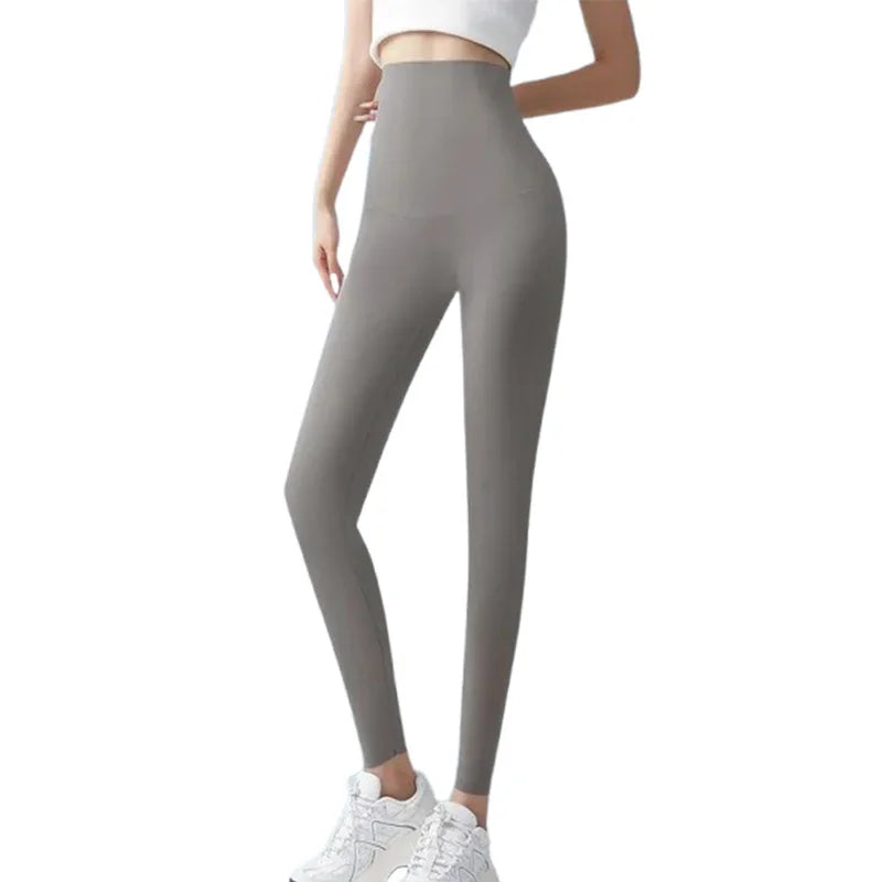 Women's Thin Yoga Leggings High-waisted Elastic Summer Thin Sunscreen Leggings Sexy Lift Buttocks Fitness Pants Bottoming Pants