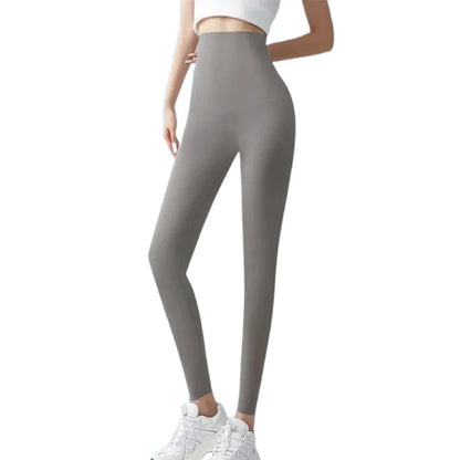 Women's Thin Yoga Leggings High-waisted Elastic Summer Thin Sunscreen Leggings Sexy Lift Buttocks Fitness Pants Bottoming Pants