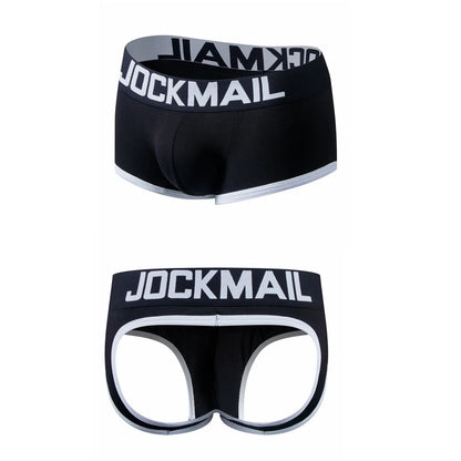 Men's Panties Jockstraps Men Underwear Gay Thong Man Boxer Shorts Underpants Slip Sexy Cotton Pouch Cuecas Gay Thongs G String