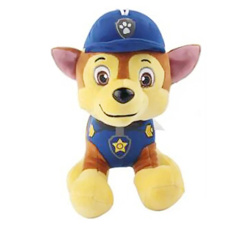 Paw Patrol Plush Toy Action Figure Ryder Marshal Zuma Everest Cartoon Model Two postures Plush Toy Children's Birthday Party Gif