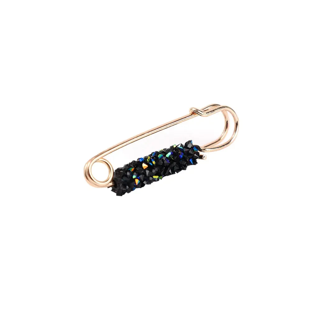 2Pcs Women's Brooch Tighten Waist Brooches for Women Skirt Pants Jeans Adjustable Waist Clip Crystal Pins Clothing Accessories