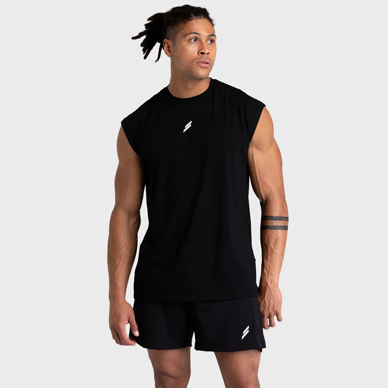 新作 夏 フィットネス スポーツ タンクトップ メンズ 通気性 ゆったり メッシュ トレーニング ノースリーブ Tシャツ 速乾 ベスト 男性 フィットネスウェア