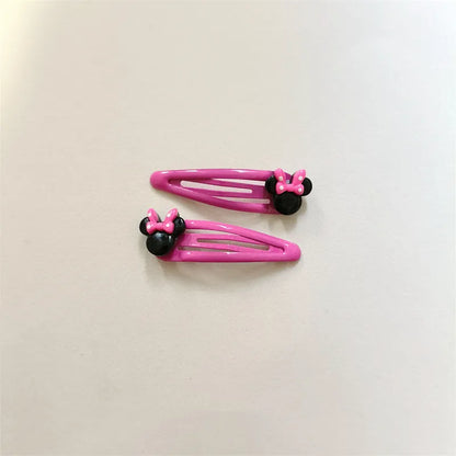 Disney Anime Minnie Mouse Hairrope Hairpin Kawaii Minnie Hair Accessories Cartoon Girl Hairpin Baby Gifts