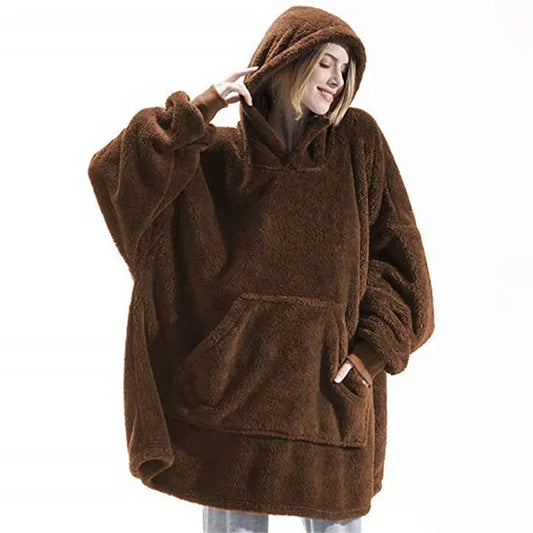 Blanket With Sleeves Pullover Oversize Women Hoody Sweatshirts Oversized Hoodies Sweatshirt Women Winter Hoodies Fleece Giant