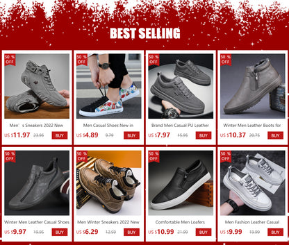 Men Loafers 2025 New Leather Shoes Men's Casual Shoes Moccasins Breathable Sneakers Male Driving Shoes Comfort Flats Plus Size