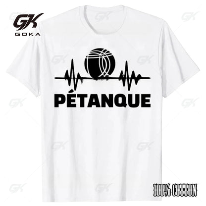Funny Petanque Boule Graphic Cotton T-shirts Men Women's Fashion Casual Tshirt Loose Breathable Oversized Streetwear T Shirt