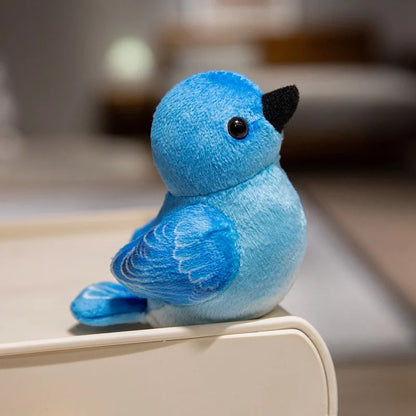 クリエイティブなぬいぐるみツリーハウスと鳥の人形のおもちゃシミュレーション切り株ぬいぐるみかわいい動物人形ホームオフィスの装飾女の子への面白いギフト