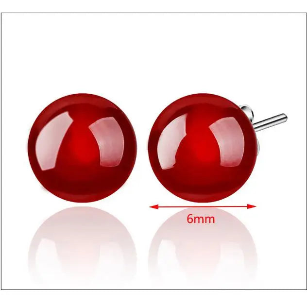 Natural Stone Stud Earrings For Women Silver Color Plated Earing Oorbellen Earings brinco Jewelry Gift earring Wholesale 2025