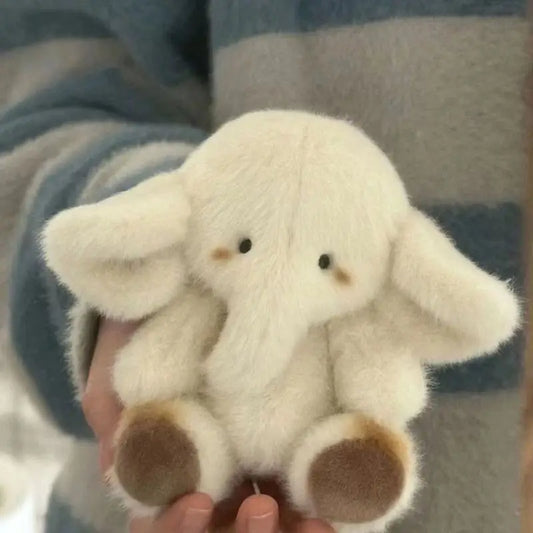 1pc Adorable Big Ears Baby Elephant Plush Toy, Soft Polyester Furry Elephant Doll Pendant, Perfect for Birthday Gift