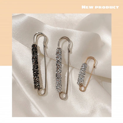 2Pcs Women's Brooch Tighten Waist Brooches for Women Skirt Pants Jeans Adjustable Waist Clip Crystal Pins Clothing Accessories