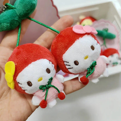 チェリーサンリオカワイリクロミマイスイートピアノハローキティぬいぐるみキーチェーンブローチパチャッコバックパックペンダントデコレーション女の子ギフト