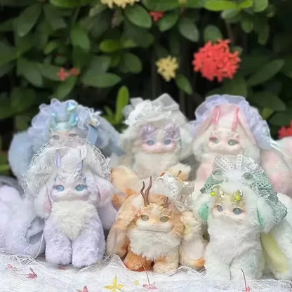 Tutulong Blind Box Fantasy Forest Tea Party Series Mysterious Box Cute Rabbit Dragon Surprise Box Plush Doll Toy Figure Kid Gift