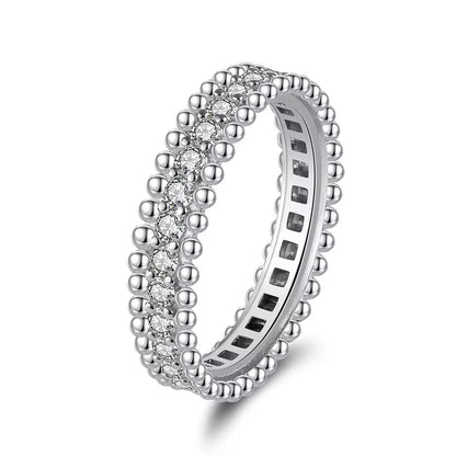 S925 Silver Ful Moissanite 2.5mm Ring GRA Certified Plated 18k D Color VVS1 Diamond Wedding Party Rings Women Exquisite Jewelry