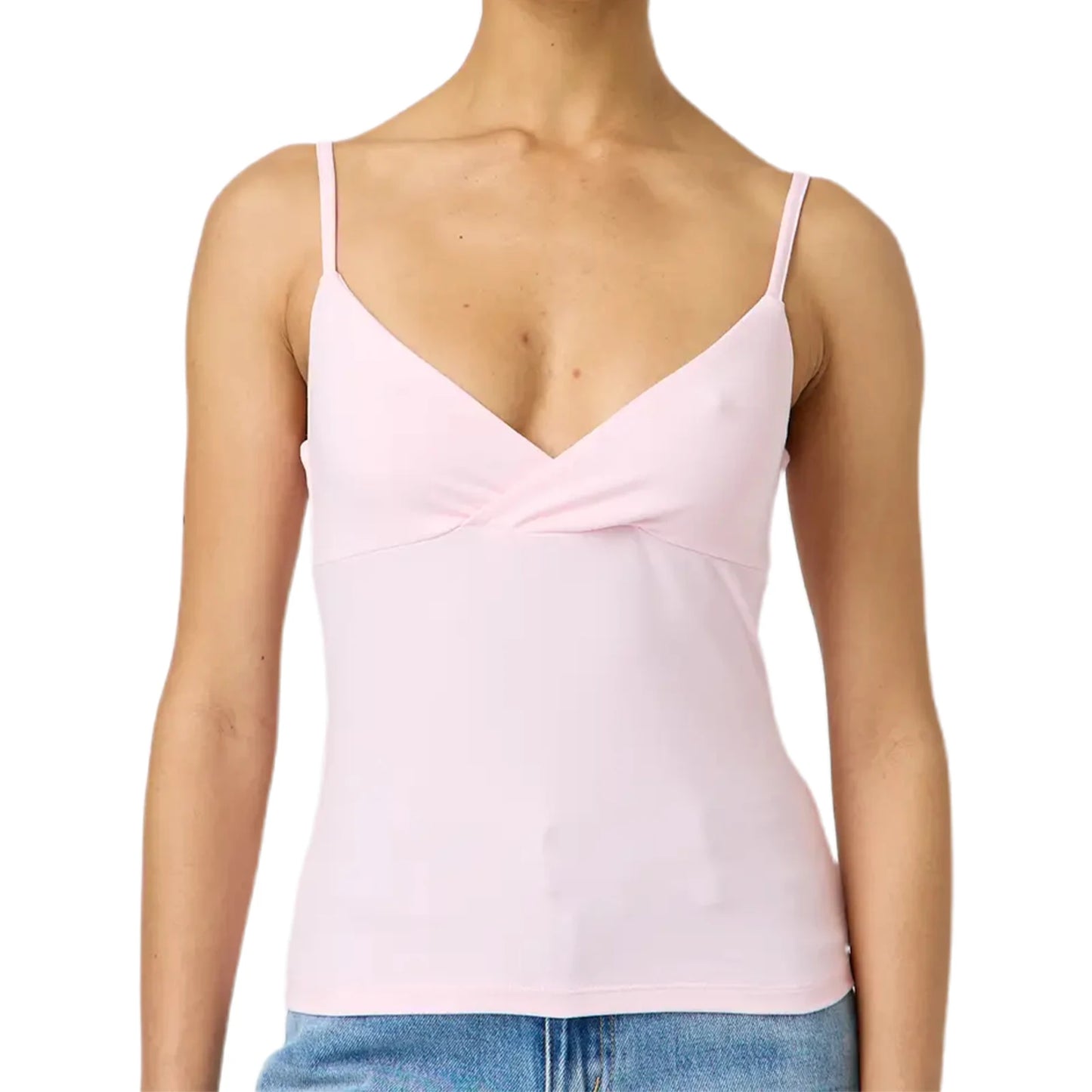 Y2k Clothes Women's Summer Cropped Cami Tops Sleeveless Open Back V Neck Solid Color Slim Fit Tank Tops