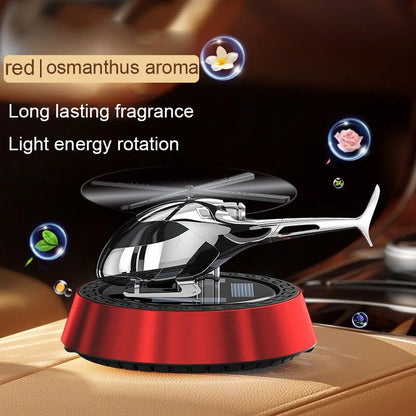 Car perfume solar rotating airplane aromatherapy decoration car interior long-lasting eau fragrance car ornament high-end