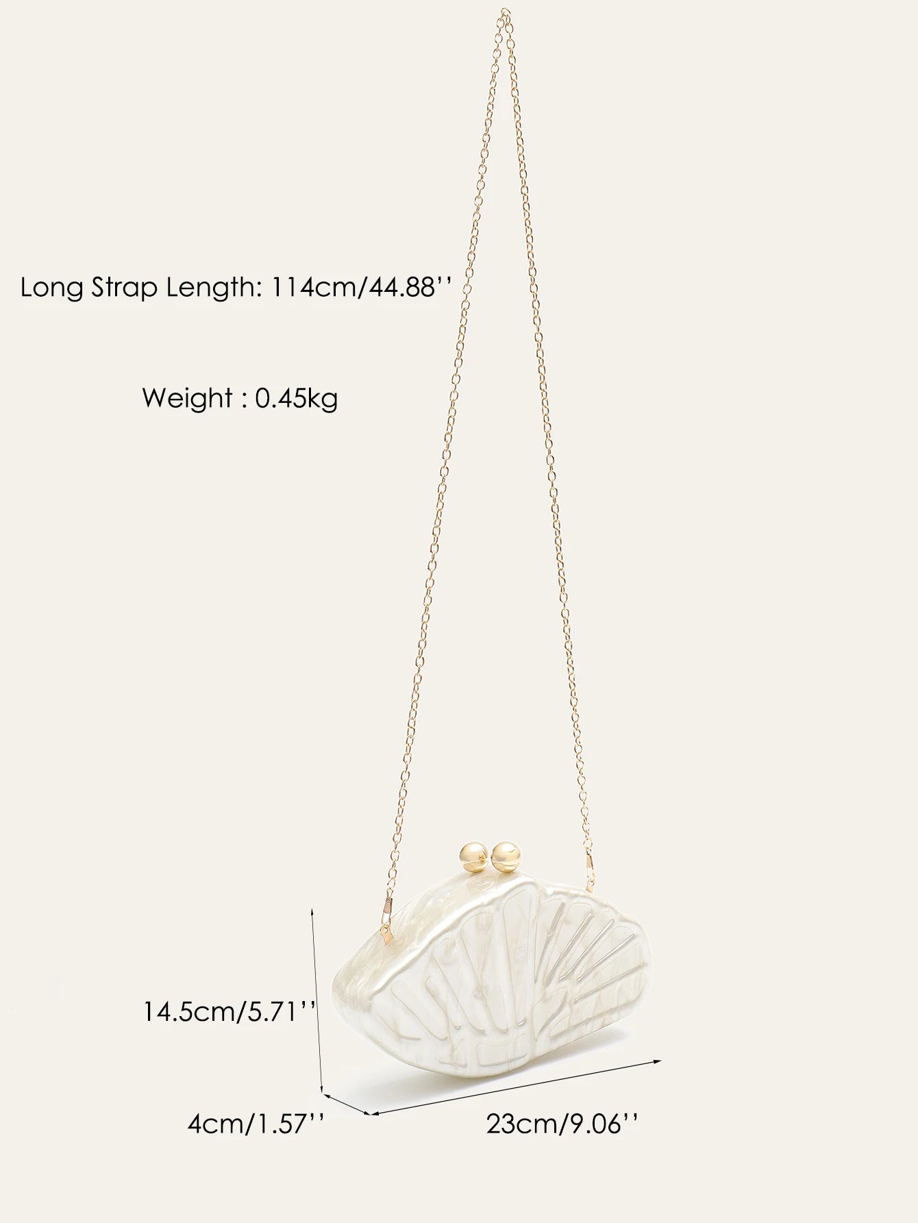 Glamorous Fashion Chic Women Acrylic Novelty Shaped Clutch Handbag Metal Long Chain Evening Bag Dinner Party Wedding Red Carpet